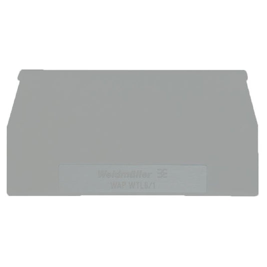 1349140000 - Traffic Grey End Plate 65mm for Snap-On Installation  (Pack of 20)