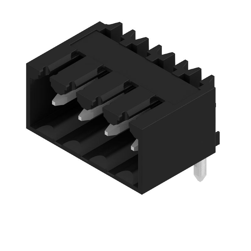 1615430000 - 3.50mm, 4-Pole Black PCB Connector with 90° Angle  (Pack of 100)