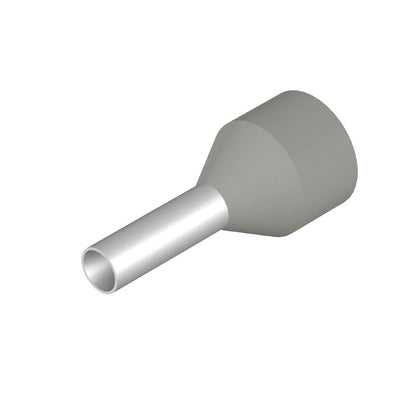 9006750000 - Grey Wire Ferrule for Safe Connections  (Pack of 100)