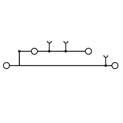 2902440000 - Blue Modular Terminal, 2.5 mm², 800 V, 4 Connections  (Pack of 50)