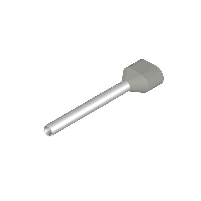 9037430000 - Grey Twin Wire End Ferrule for Wire Connections  (Pack of 500)