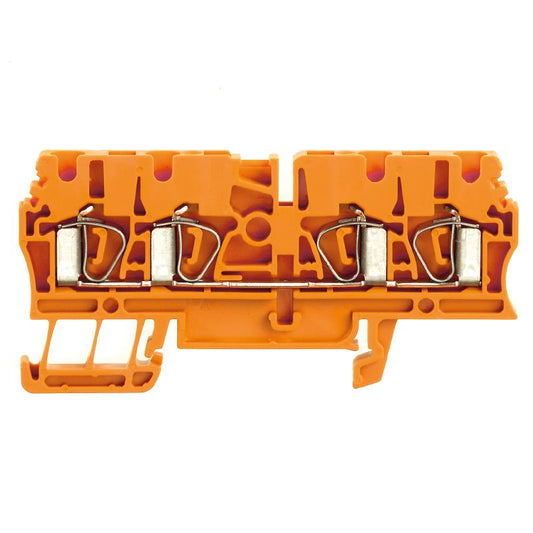 1636800000 - Orange 24A Feed-Through Terminal for 2.5 mm² Wire  (Pack of 100)