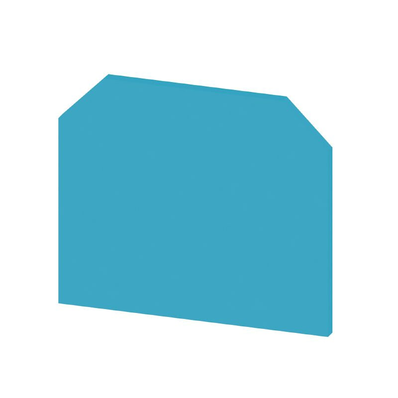 0150980000 - 32.5mm Blue PA66 Snap-On Terminal End Plate  (Pack of 20)