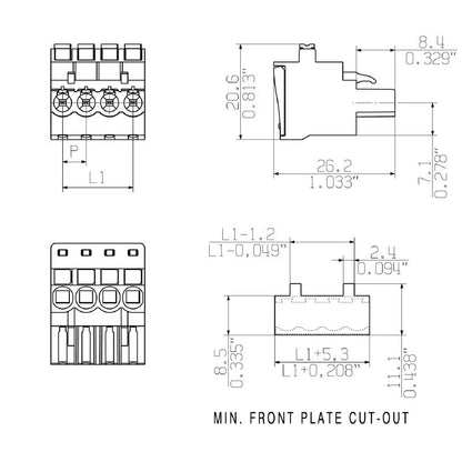 2774930033 - 0.33m Smart Metering Cable Assembly, 6kV Rated  (Pack of 10)