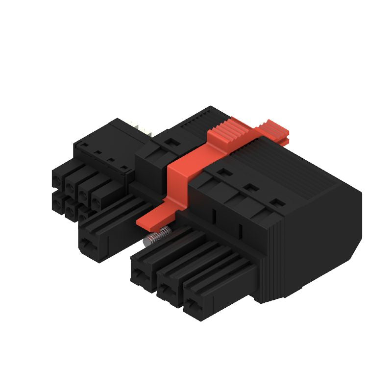 1157210000 - 4-Pole 7.62mm PCB Plug Connector with Push-In Wire System  (Pack of 25)