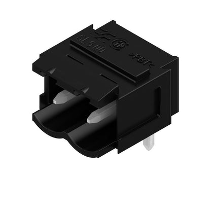 1626210000 - 5.00mm 2-Pole Male Header Connector, 90° THT, Black  (Pack of 100)