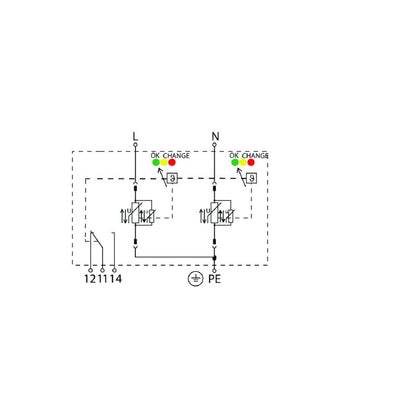 2736480000 - Low Voltage Surge Arrester, Single-Phase with Remote Contact