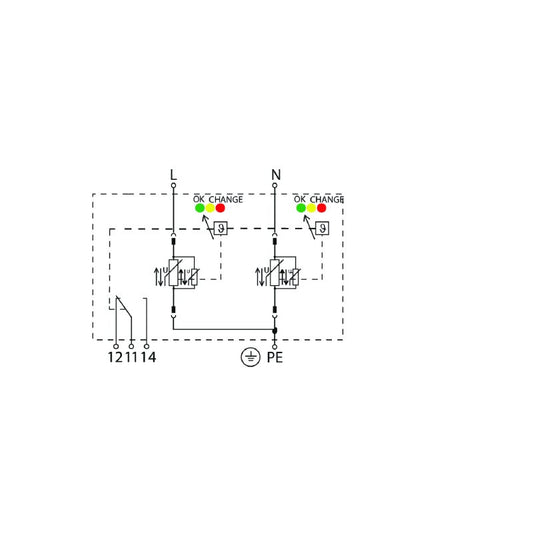 2736480000 - Low Voltage Surge Arrester, Single-Phase with Remote Contact