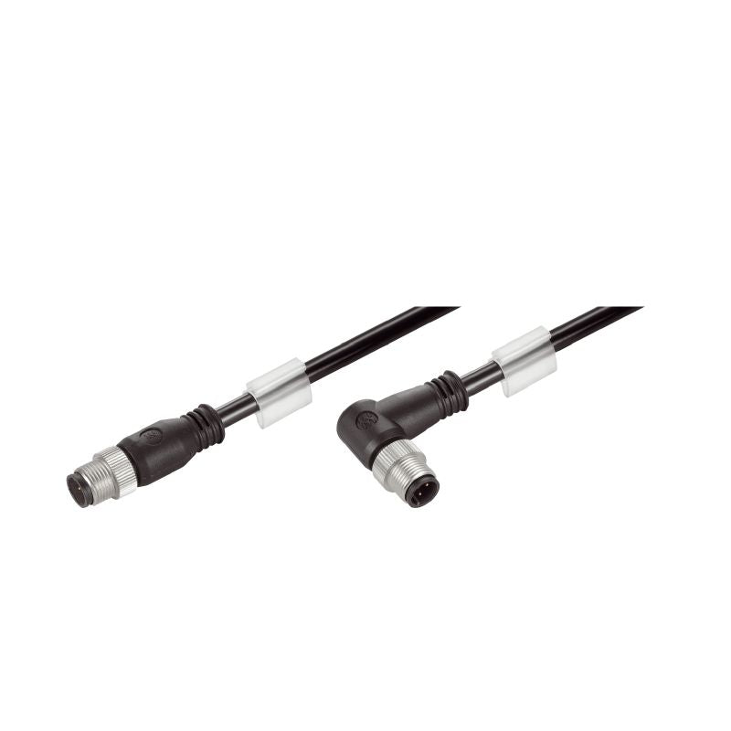 1059940050 - 5m M12 D-coded System Cable with Straight & Angled Pin Connectors