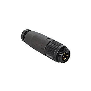 ZAT77NN01 - 7/8" 5-Pin Connector Plug with IP67 & Aluminum Sleeve