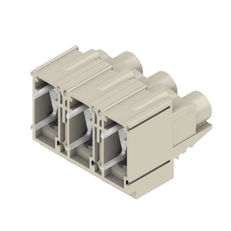 2015160000 - 3-Pole 90° PCB Terminal, 5mm Pin, Pebble Grey  (Pack of 20)