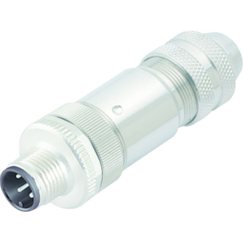 1507700000 - M12 Field Attachable Connector, Gold-Plated, 4A, 6-8mm