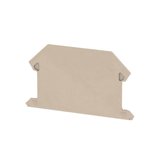 1272380000 - Dark Beige 56mm WAP Terminal End Plate, Snap-On Installation  (Pack of 50)