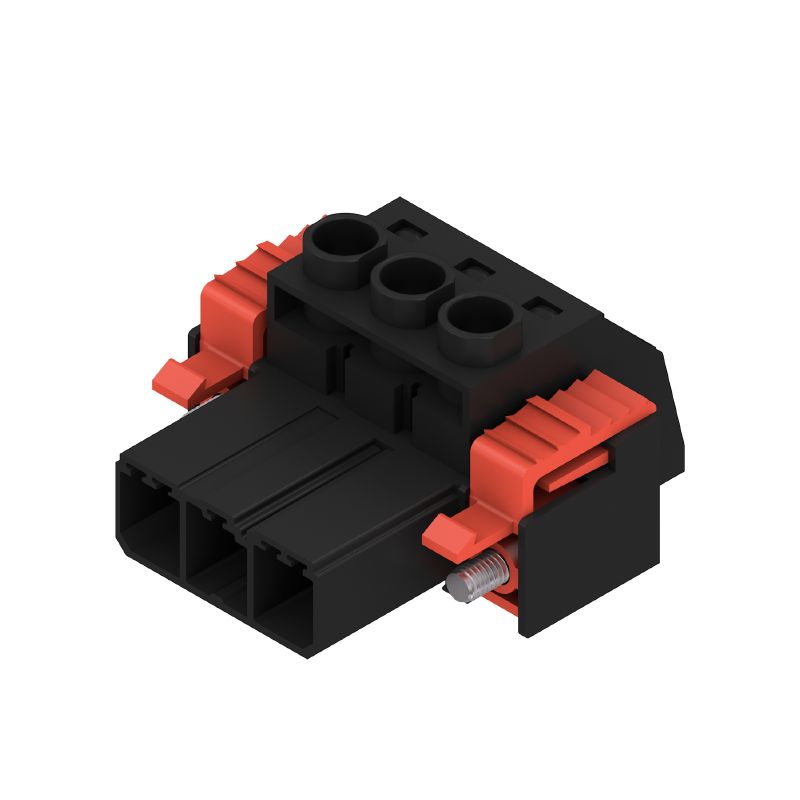 1932190000 - 3-Pole 180° PCB Connector with Clamping Yoke, 6 mm² Max  (Pack of 100)