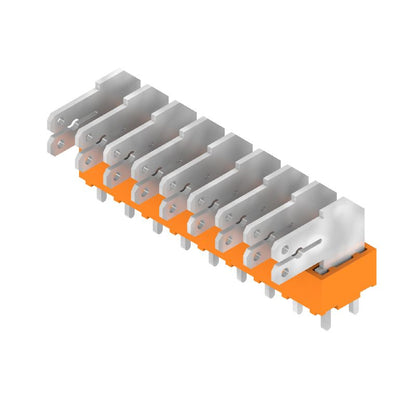9511480000 - 5.00mm Orange PCB Terminal, 9-Pole, 90° Solder Connection  (Pack of 50)