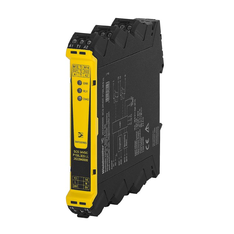 2633940000 - SIL 3 24V Safety Relay with Diagnostics and LED Indicator