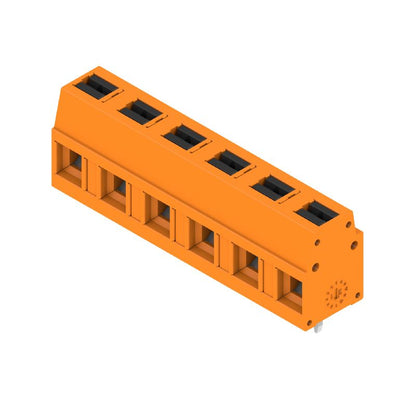 2787610000 - Orange 90° PCB Terminal, 6 Poles, 0.2-2.5 mm² Range  (Pack of 84)