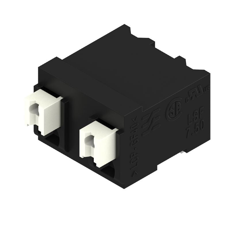 1869740000 - 7.50mm PCB Terminals, 2-Pole, Push-In, 90° Angle  (Pack of 47)