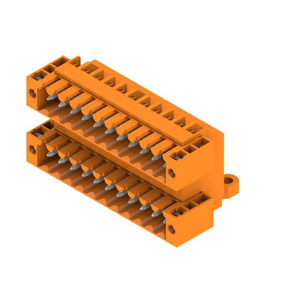 1633900000 - 3.50mm Pitch 22-Pole Orange PCB Header Connector, 90° Angle  (Pack of 10)