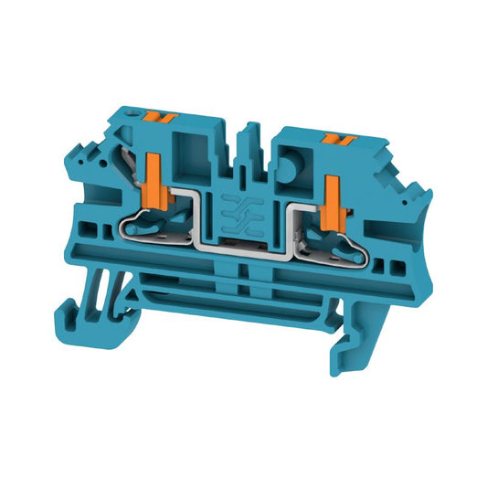2847210000 - Compact Blue Feed-Through Terminal Block, 2.5 mm², 24 A  (Pack of 100)