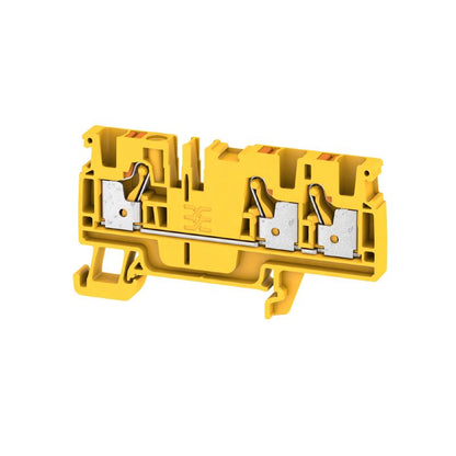 2051340000 - Yellow 4mm² Push-In Terminal, 800V, 32A, TS 35 Mounting  (Pack of 50)