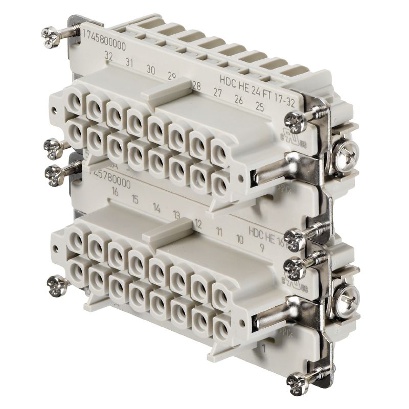1745800000 - HDC HE Female Insert, 16 Poles, 500V, 16A Rated