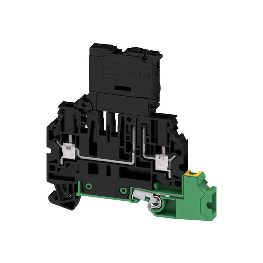 2893130000 - 4mm² Black Fuse Terminal, 6.3A Rating, 3 Connections  (Pack of 50)