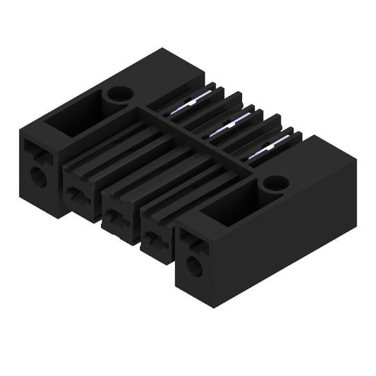 1928510000 - 7.62mm Black PCB Connector with 3-Pole Screw Flange  (Pack of 100)