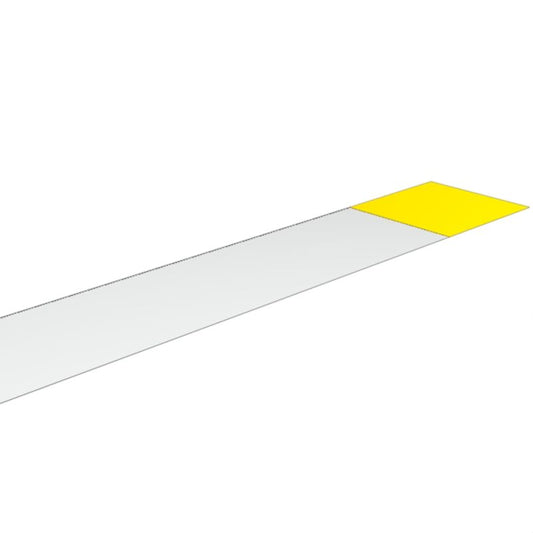 1712491687 - Yellow 25x140mm LaserMark Label for Cables and Conductors  (Pack of 10)