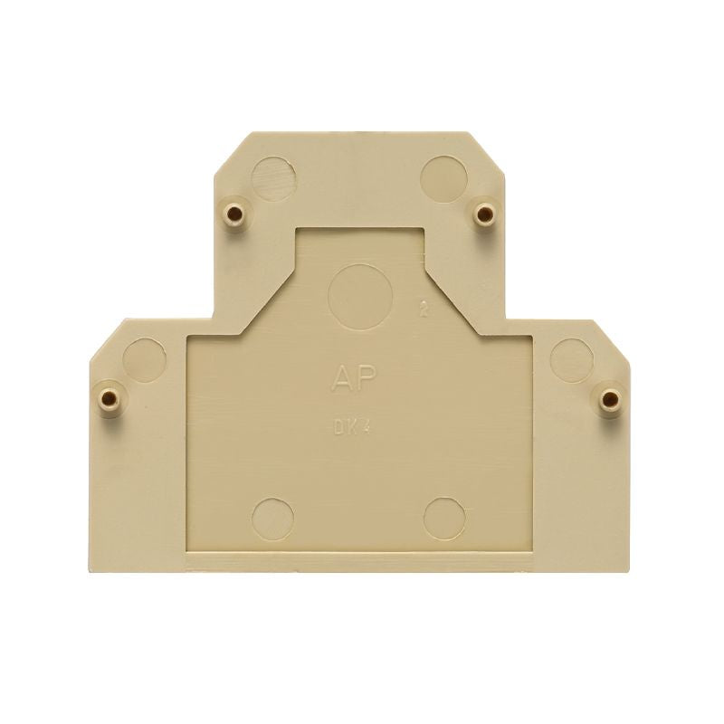 0359260000 - Beige PA 66 End Plate, 1.5mm x 50mm, Snap-On Design  (Pack of 20)