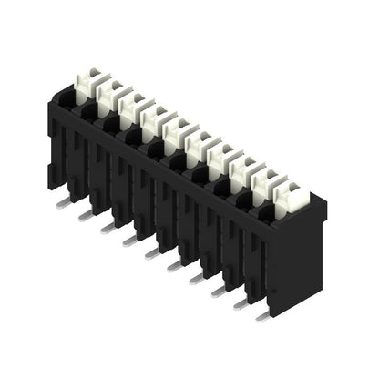 1250450000 - 3.50mm 10-Pole Black PUSH IN Terminal Block, 180° Angle  (Pack of 180)