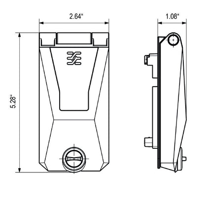 1450540000 - Lockable Zinc FrontCom Module, IP65, -40°C to 70°C Temperature Range