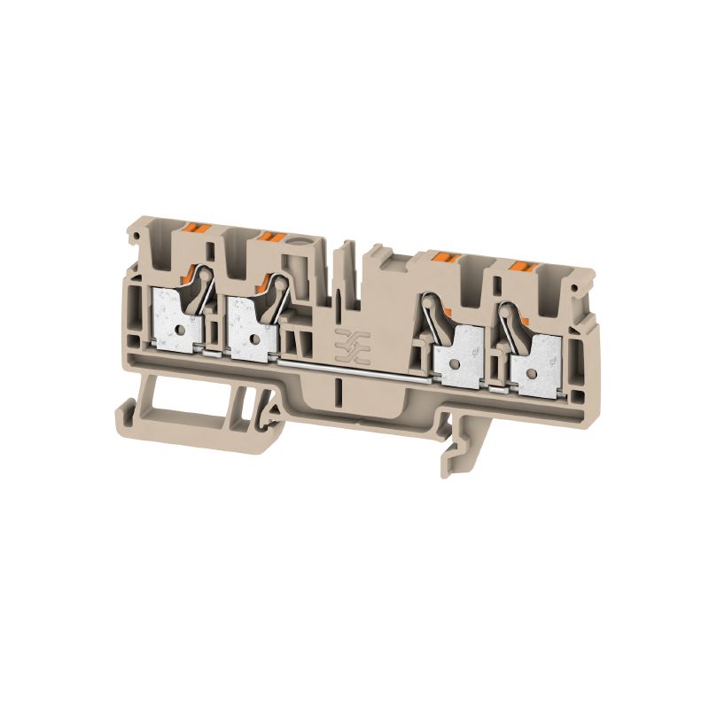 2051500000 - A4C 4 Dark Beige 4mm² Feed-Through Terminal, 32A, 800V  (Pack of 50)