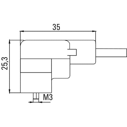 1845180500 - 5m Black PUR Valve Cable, Industrial Design C