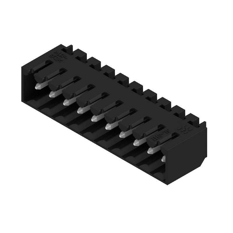 1761624001 - 10-Pole 3.50mm Male Header Connector, Black, 90° Angle  (Pack of 385)