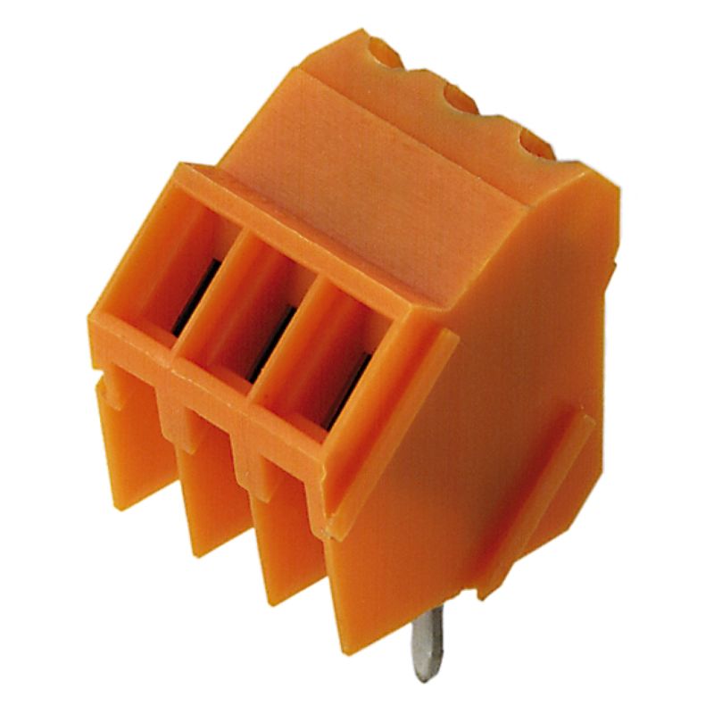 1715020000 - 3.50mm Orange PCB Terminal, 3 Poles at 135° Angle  (Pack of 168)