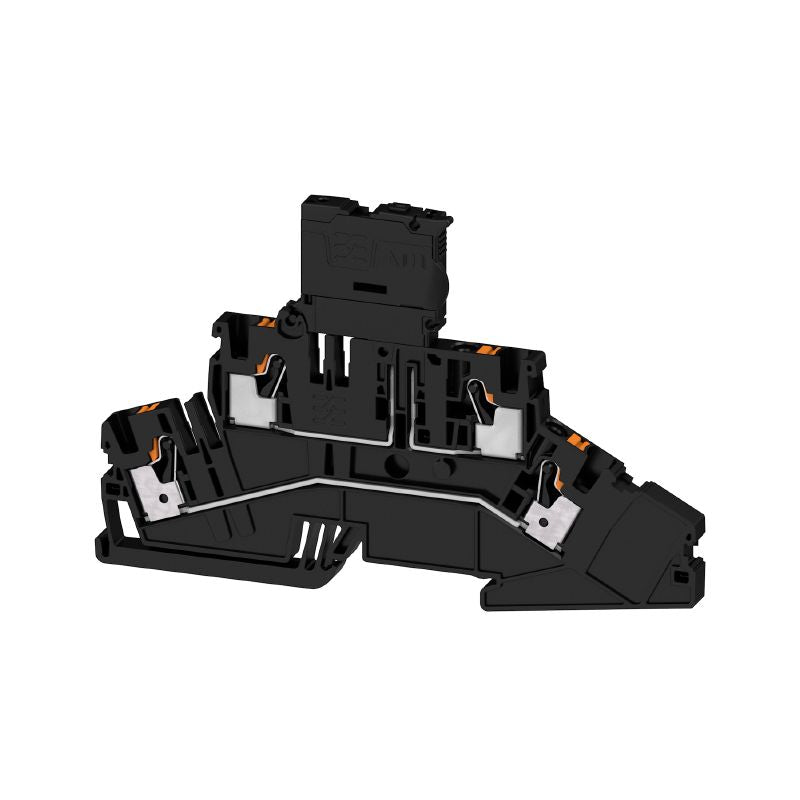 2816960000 - Black 4 mm² Push-In Fuse Terminal, 500 V, 6.3 A  (Pack of 50)