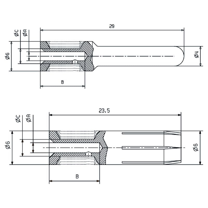 1002980000 - Heavy-Duty Copper Alloy Connector, 6mm² Crimp Contact  (Pack of 25)