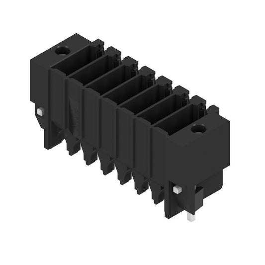1358690000 - 3.5mm 14-Pole Black Connector with 180° Angle and Solder Flange  (Pack of 175)