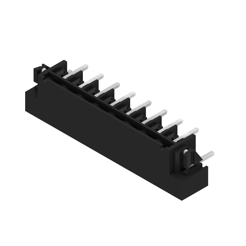 1876910000 - 5.08mm 8-Pole Black PCB Header Connector with Solder Flange  (Pack of 50)