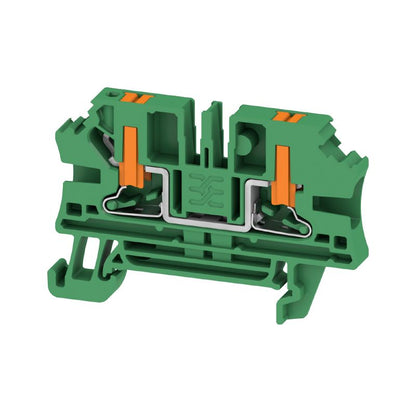 2871910000 - Durable Green 4mm² Terminal Block, 32A Capacity  (Pack of 50)