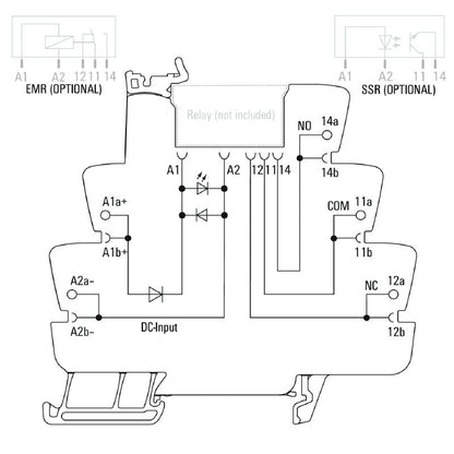 1123340000 - 5VDC Relay Socket with Changeover Contact and 10A Capacity  (Pack of 10)