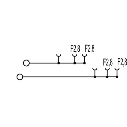 1021600000 - 2-Level Modular Terminal 2.5mm² Dark Beige for TS 35 Rail  (Pack of 50)