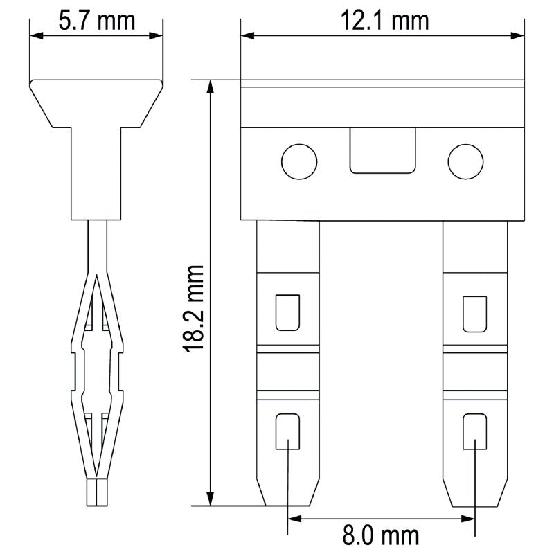 7760056366 - Orange D-Series Cross-Connector, 250V, PUSH IN Design  (Pack of 10)