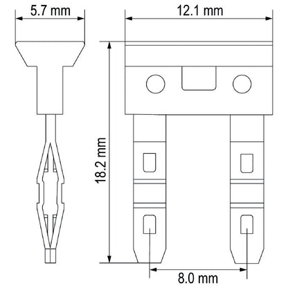 7760056366 - Orange D-Series Cross-Connector, 250V, PUSH IN Design  (Pack of 10)