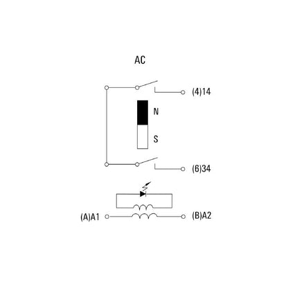 1219910000 - 48V AC D-Series Relay, 16A with NO Contact and Test Button  (Pack of 10)