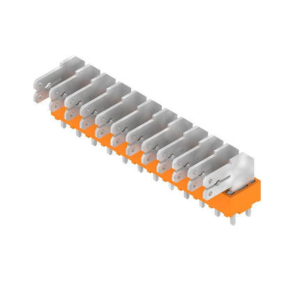 9511510000 - 5.00mm 12-Pole Circuit Board Terminal, 90° Angled, Orange  (Pack of 50)