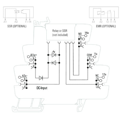 2618740000 - 24VDC Relay Socket, 16A, PUSH IN Connection  (Pack of 10)