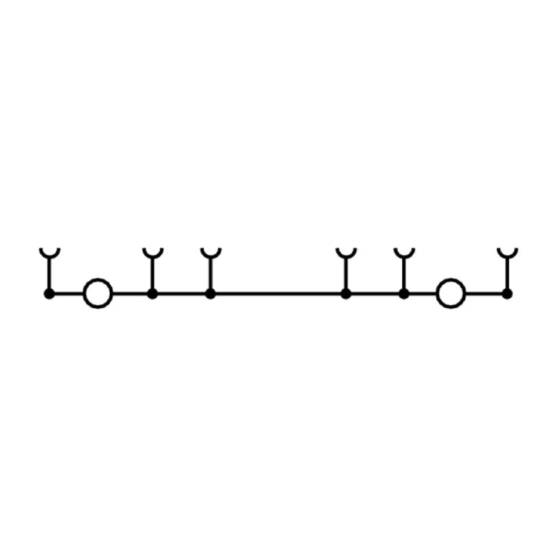 1771810000 - Dark Beige 6mm² Feed-Through Terminal, 800V, 41A  (Pack of 20)