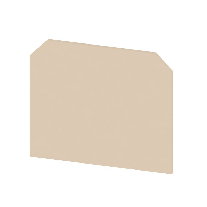 0271160000 - Beige End Plate 50mm Height, Snap-On, V-2 Rated  (Pack of 20)
